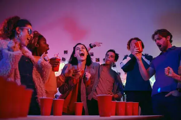 People laughing at the party x600