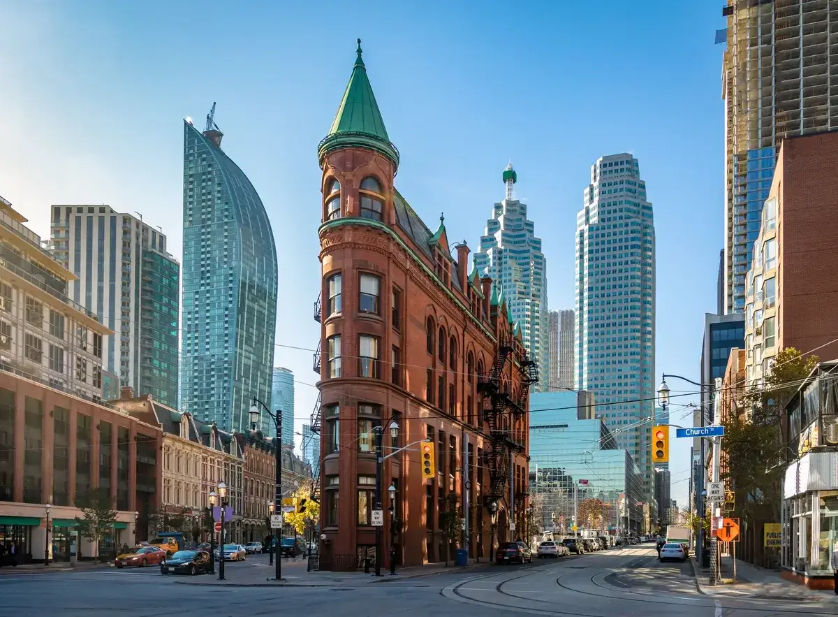 gooderham-or-flatiron-building-in-downtown-toronto in Ontario