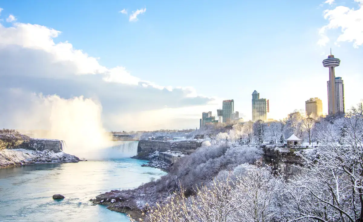 cataratas del niagara en invierno