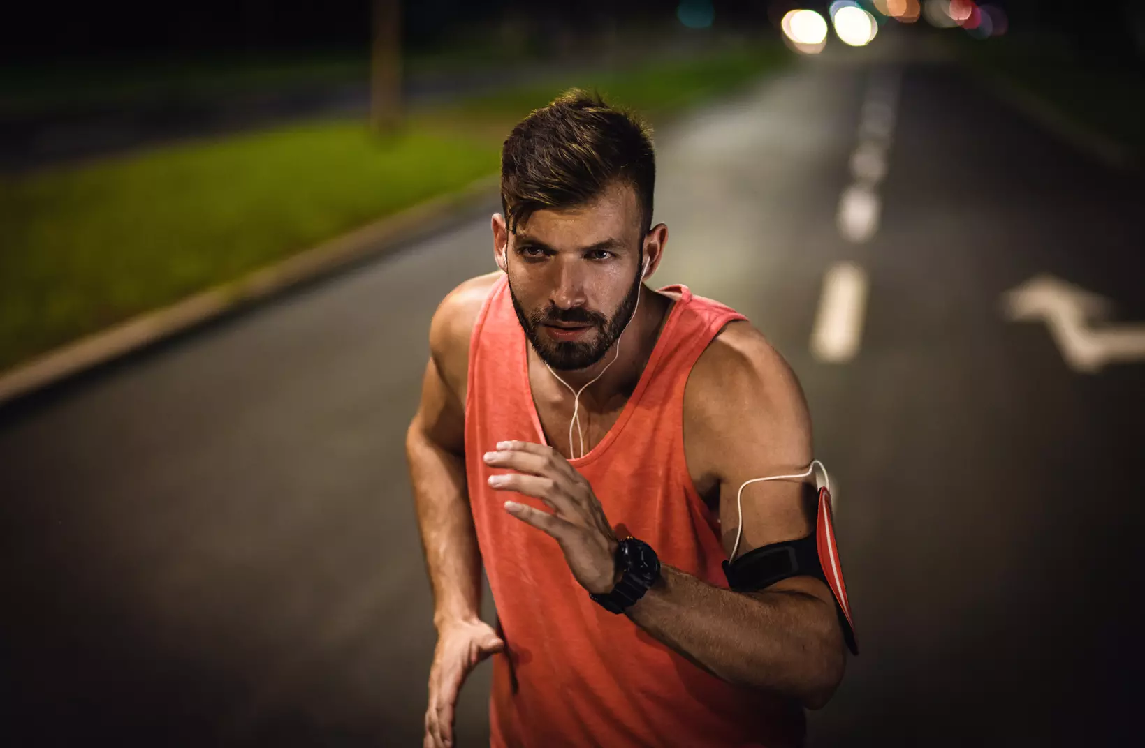 hombre en el maraton