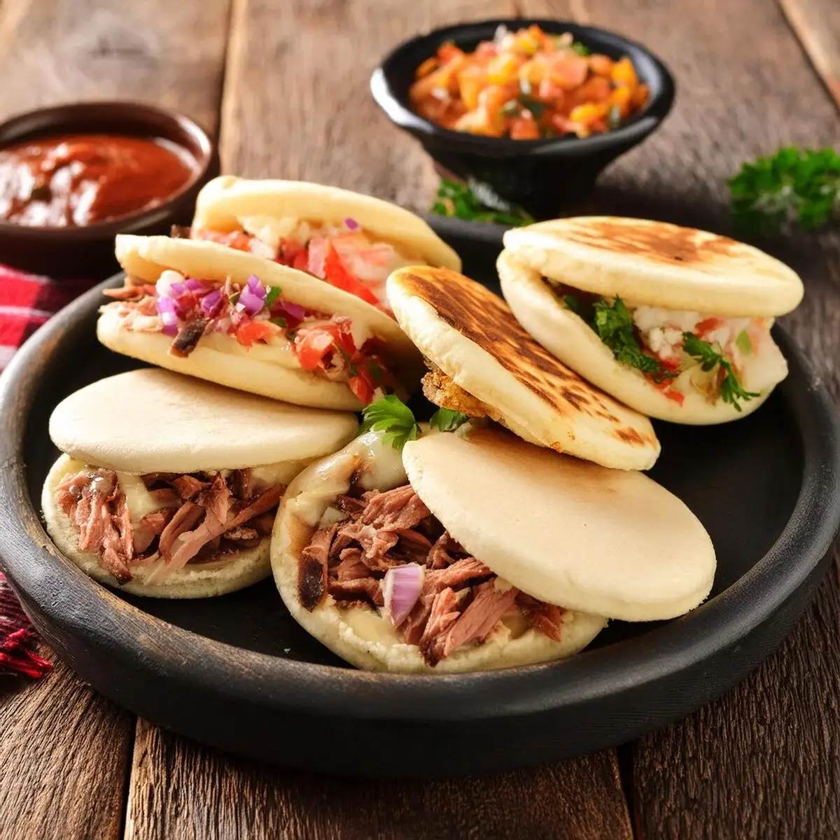 arepas con diferentes rellenos 2