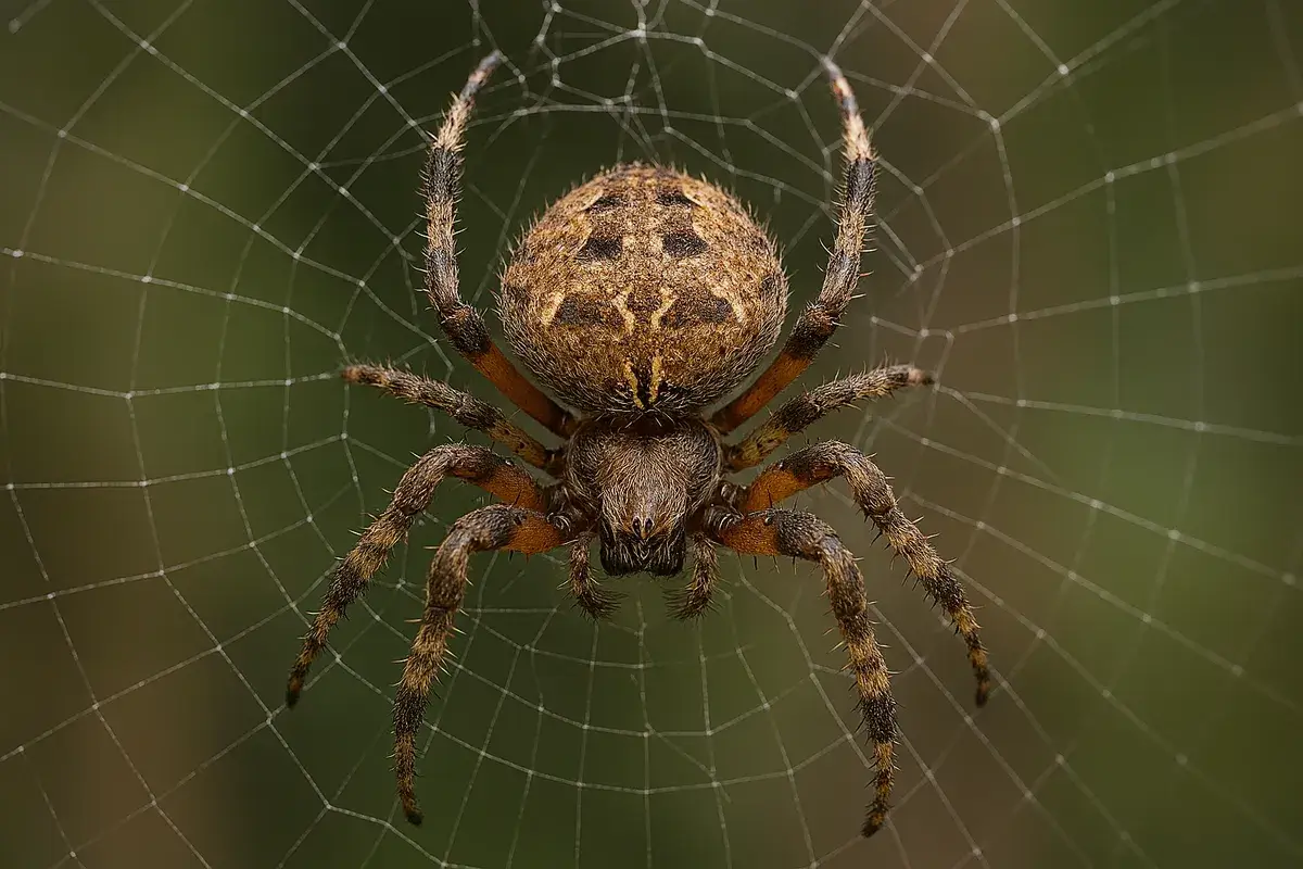 araña orbicular de manchas