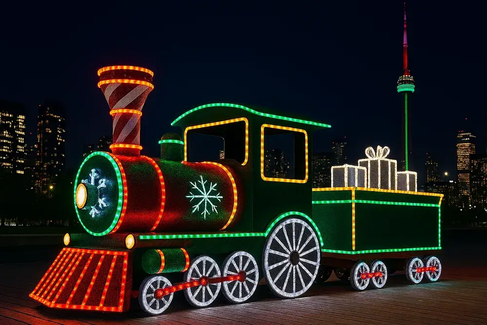 Tren Navideño Iluminado