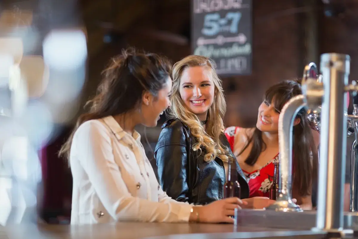 smiling-females-standing