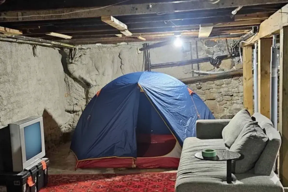 carpa en un sotano en toronto