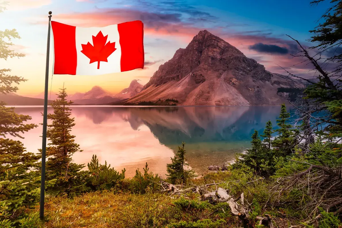 canadian-national-flag-nature-landscape