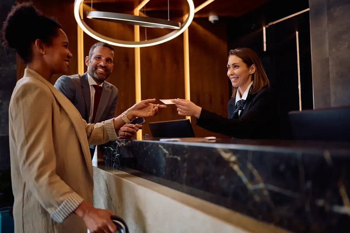 happy-black-businesswoman-receiving-room